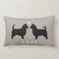 Australian Terrier Silhouettes (Long Tails) Love