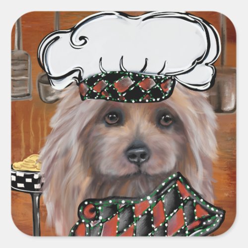  AUSTRALIAN TERRIER   SQUARE STICKER