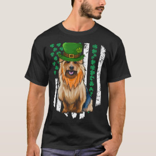 Australian Terrier St Patricks Day Irish American T-Shirt