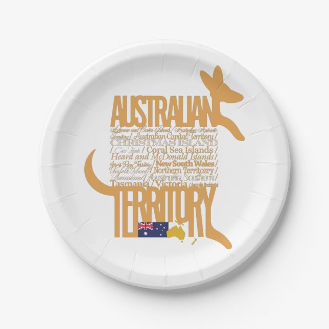 Australian Territory / Australian Territory Paper Plates (Front)