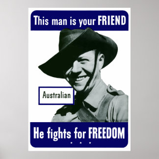 Australian -- This Man Is Your Friend Poster
