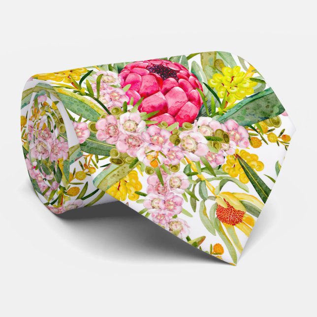 Australian Tropical Summer Neck Tie (Rolled)