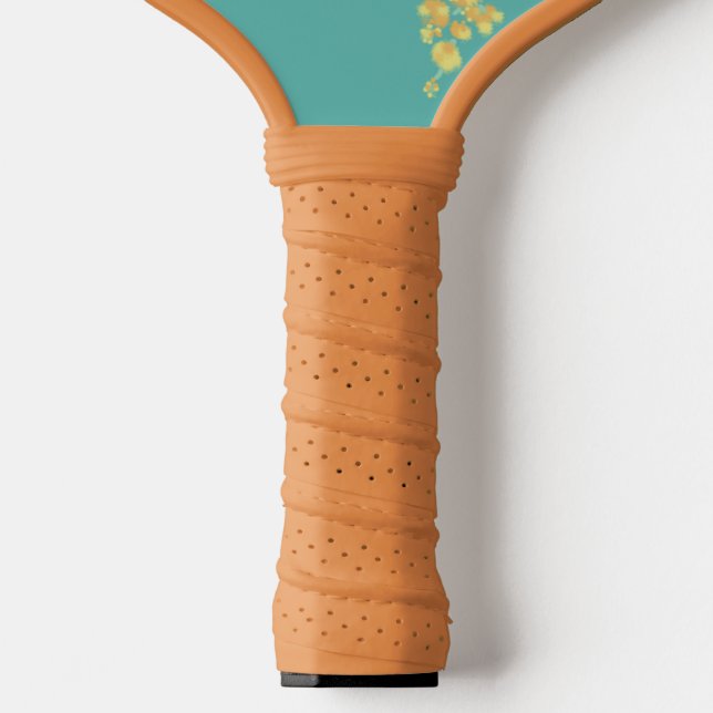 Australian wattle blossoms pickleball paddle (Handle)