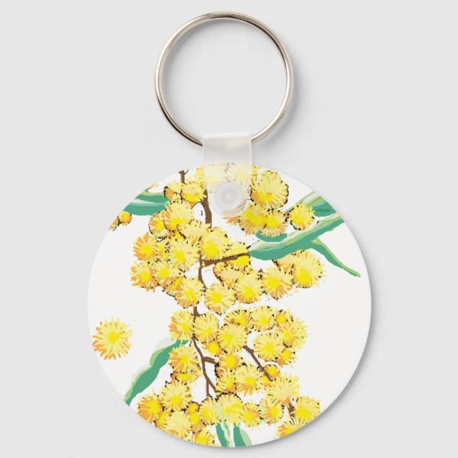 Australian wattle keychain (Front)