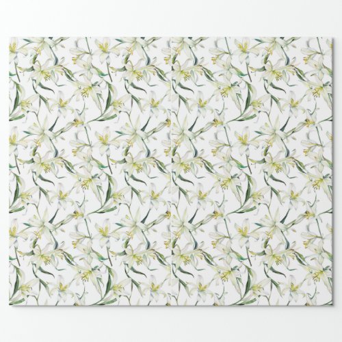 Australian Wildflower Vanilla Lily Wrapping Paper