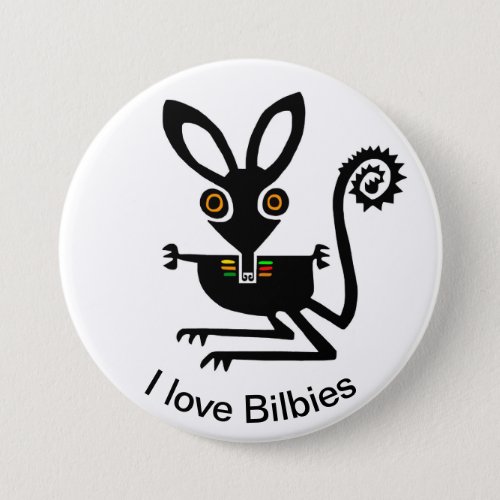 Australian wildlife _I love Bilbies_ button