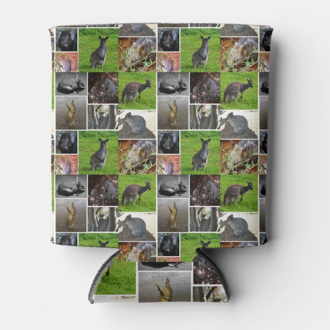 Australian Wildlife Picture Collage, Can Cooler (Front)
