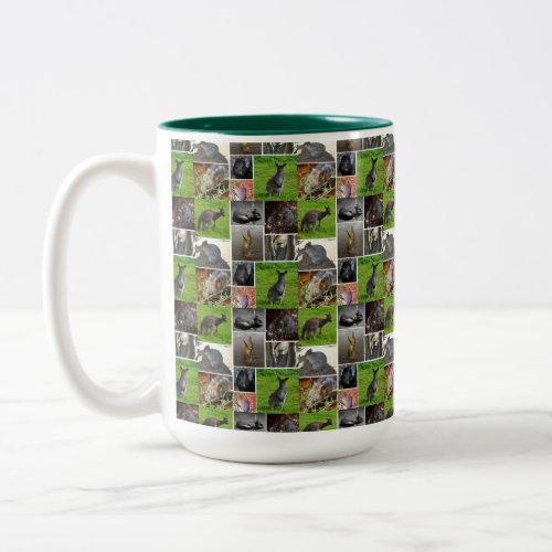 Australian Wildlife Picture Collage Two_Tone Coffee Mug