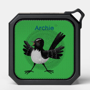 Australian Willie Wagtail cartoon personalized Bluetooth Speaker