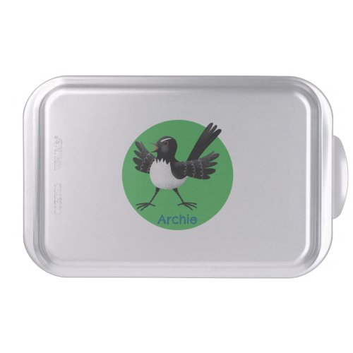 Australian Willie Wagtail cartoon personalized Cake Pan