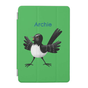 Australian Willie Wagtail cartoon personalized iPad Mini Cover
