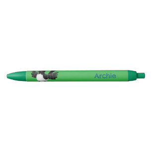 Australian Willie Wagtail cartoon personalized Pen