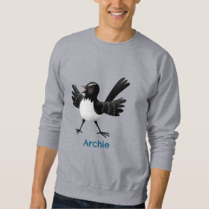 Australian Willie Wagtail cartoon personalized Sweatshirt