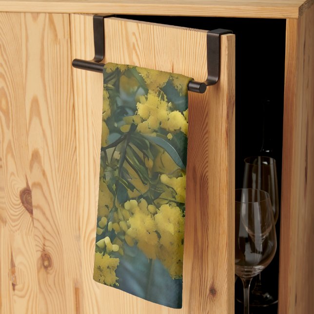 Australian Yellow Wattle Tree,  Kitchen Towel (Thirds Fold)