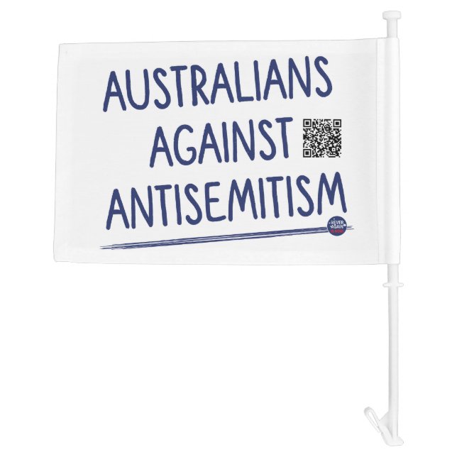 Australians Against Antisemitism - Car Flag (Back)