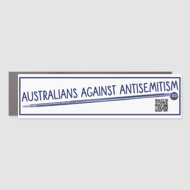 Australians Against Antisemitism - Car Magnet (Front)