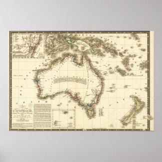 AustraliaPanoramic MapAustralia 2 Poster