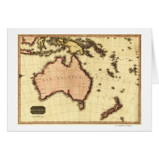 AustraliaPanoramic MapAustralia Cards (Front Horizontal)