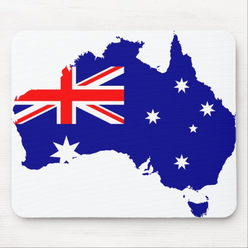 australias flag mouse pad
