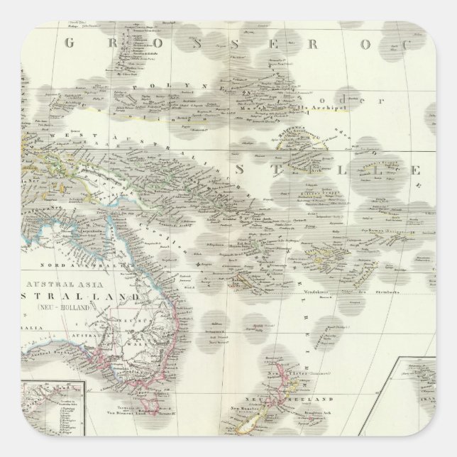 Australien - Australia Square Sticker (Front)