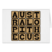 Australopithecus, Extinct Genus of Hominids Cards (Front Horizontal)