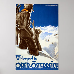 " Austria: 1930s/today Oö - Wintersport trip Poster