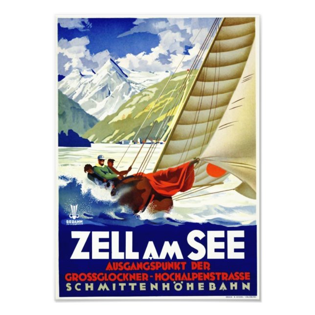 " Austria: 1950s/today - Zell am See Werbe Photo Print (Front)