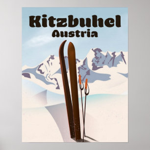 " Austria: 2021/today Kitzbuhel - Winter sport Poster