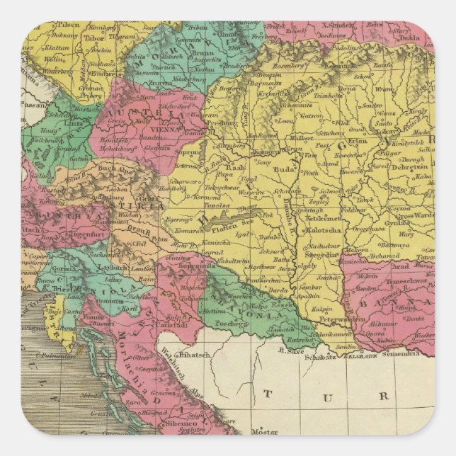 Austria 2 square sticker (Front)