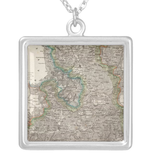 Austria 3 silver plated necklace (Front)