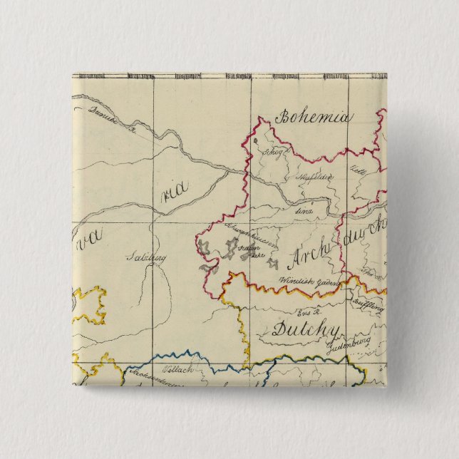 Austria 5 pinback button (Front)