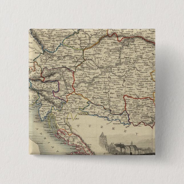 Austria 9 pinback button (Front)
