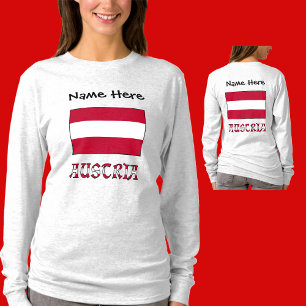 Austria and Austrian Flag Personalized Women's T-Shirt