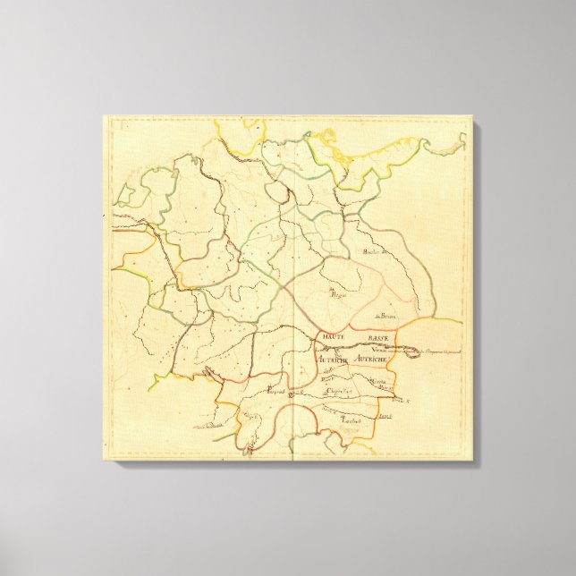 Austria and Czech Republic 2 Canvas Print (Front)