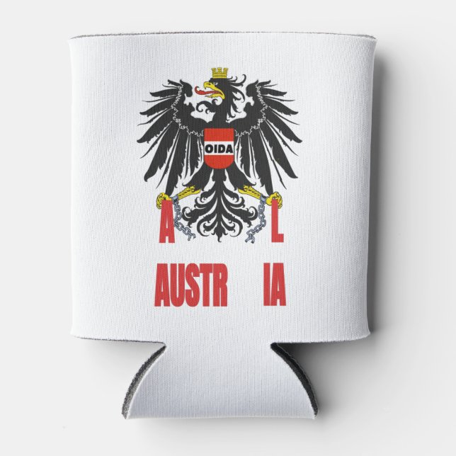 Austria Australia Confusion With Eagles Can Cooler (Front)