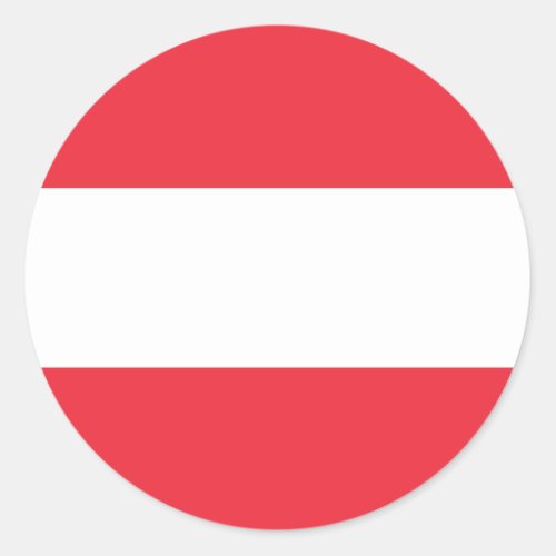 Austria Austrian Flag Classic Round Sticker