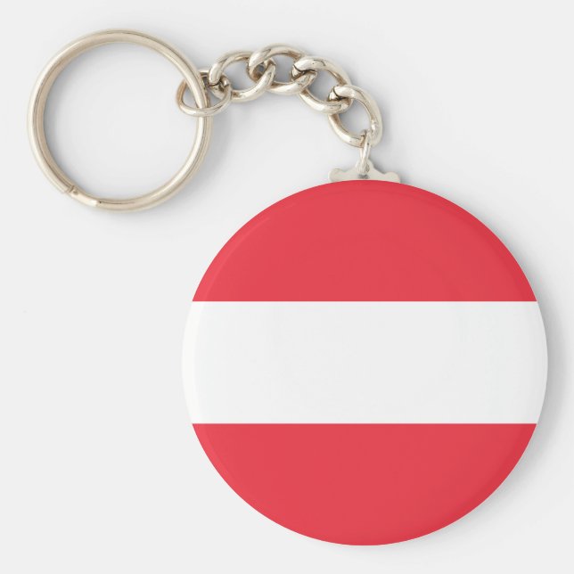 Austria (Austrian) Flag Keychain (Front)