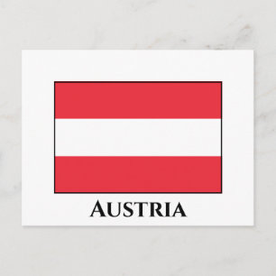 Austria (Austrian) Flag Postcard