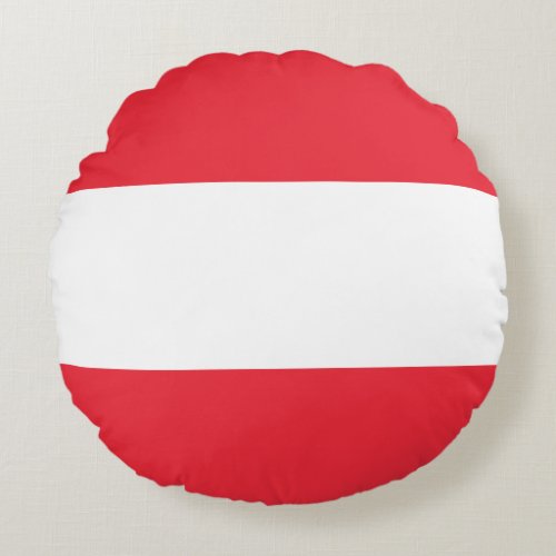 Austria Austrian Flag Round Pillow