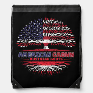 Austria Austrian US American USA United States Drawstring Bag