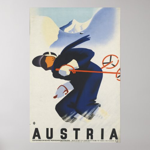 Austria _ Austrian Vintage Travel Poster