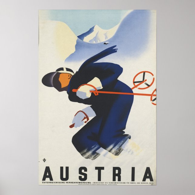 Austria - Austrian Vintage Travel Poster (Front)