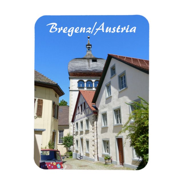 Austria, Bregenz Old Town Souvenir Magnet (Vertical)