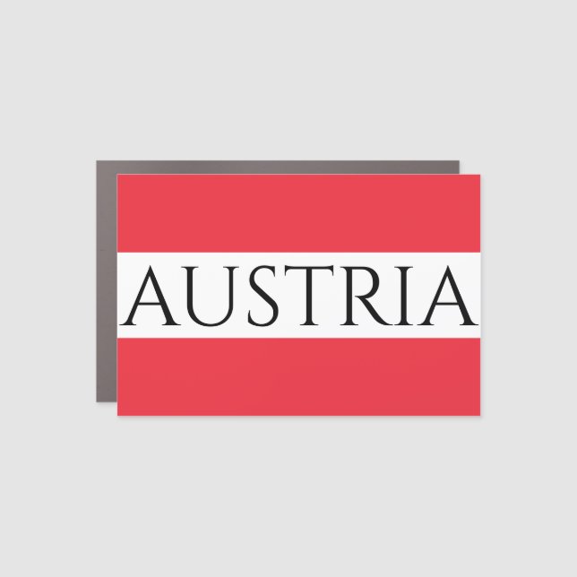 austria car magnet (Front)