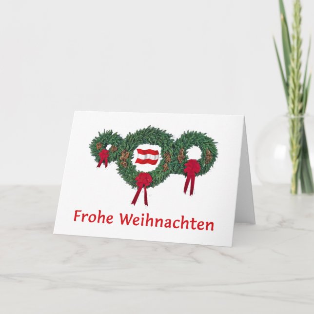 Austria Christmas 2 Holiday Card (Front)