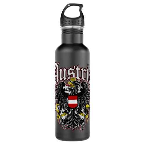 Austria coat of arms Austrian eagle Oesterreich fa Stainless Steel Water Bottle