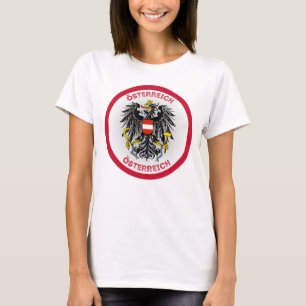 Austria Coat of Arms Circle Shape T-Shirt