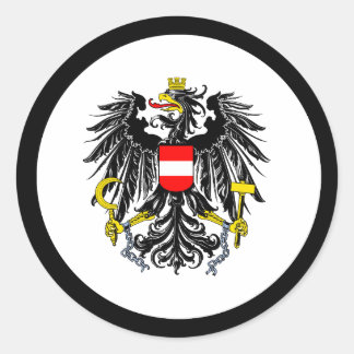 Austria Coat of Arms Classic Round Sticker