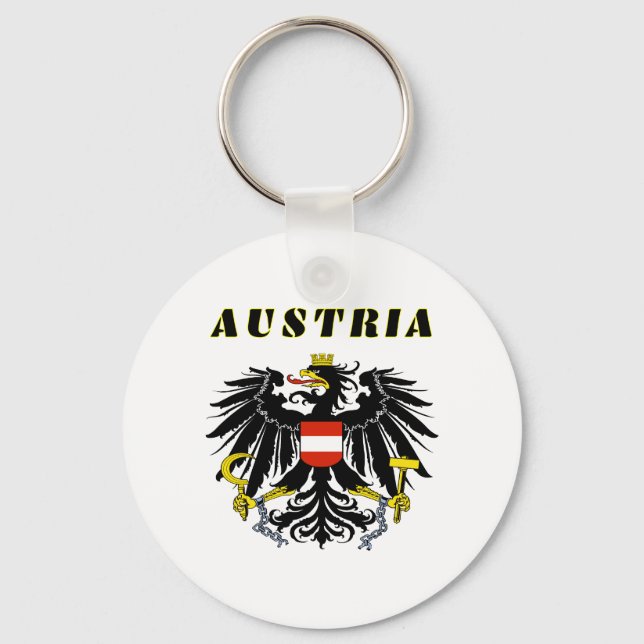 AUSTRIA Coat Of Arms Keychain (Front)
