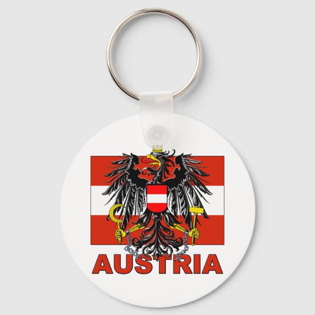 Austria Coat of Arms Keychain (Front)